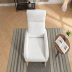 Fauteuil à bascule en tissu Teddy