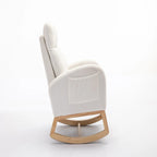 Fauteuil à bascule en tissu Teddy