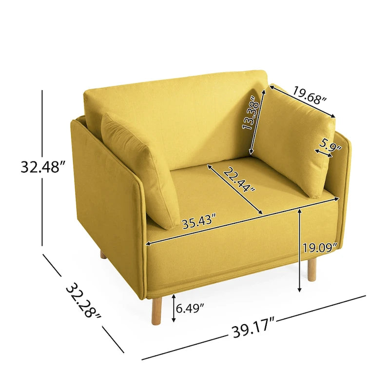 39.17 Fauteuil d'appoint rembourré