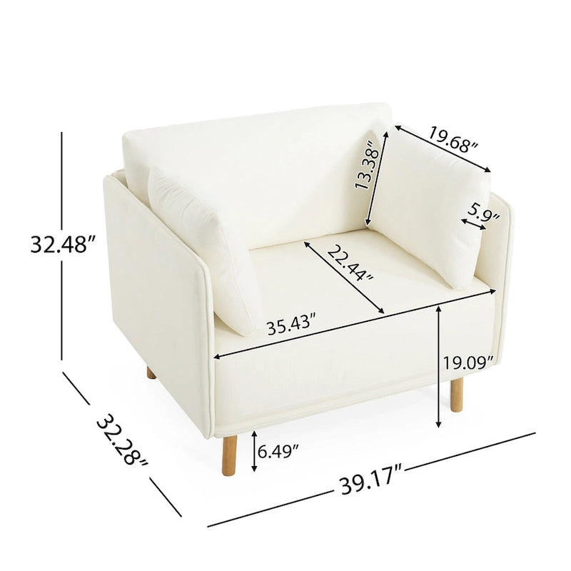 39.17 Fauteuil d'appoint rembourré