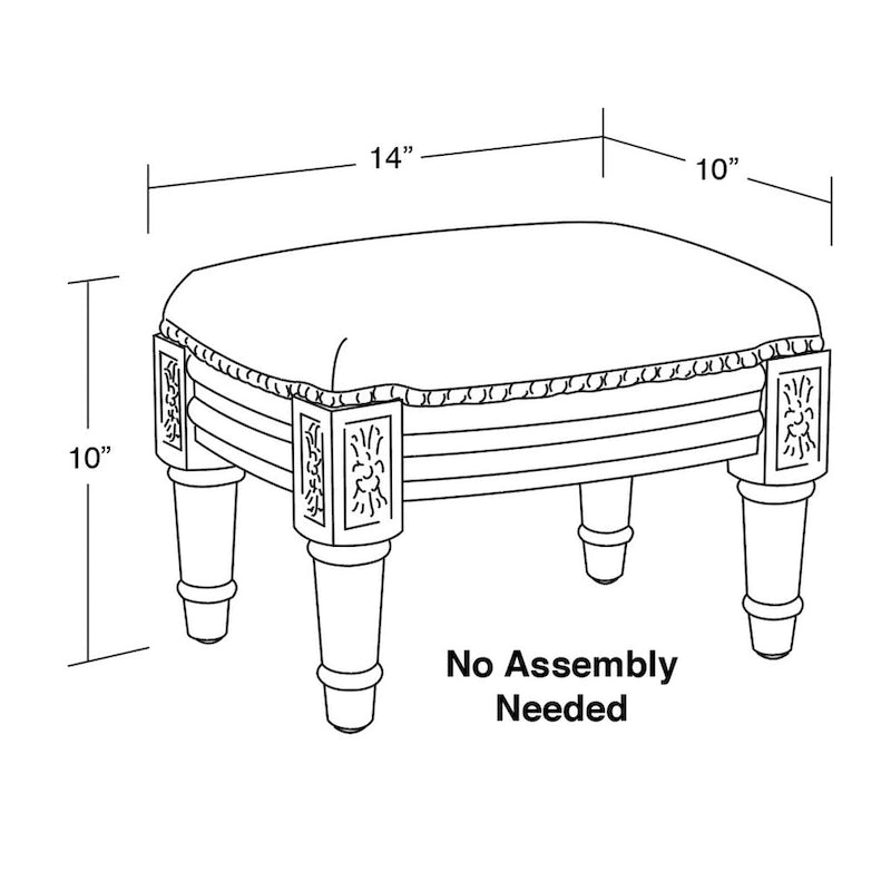 Tabouret repose-pieds coquillages marine