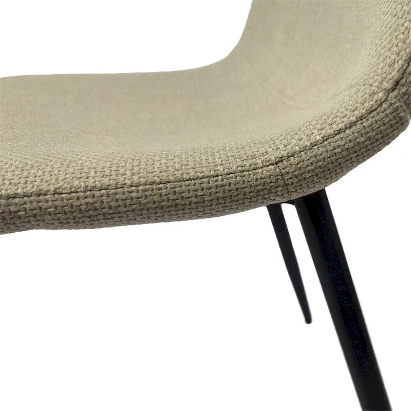 Chaises de salle à manger d'appoint rembourrées modernes (lot de 4)