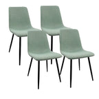 Chaises de salle à manger d'appoint rembourrées modernes (lot de 4)