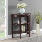 Console demi-cercle Newport avec étagères de 
