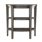 Console demi-cercle Newport avec étagères de 