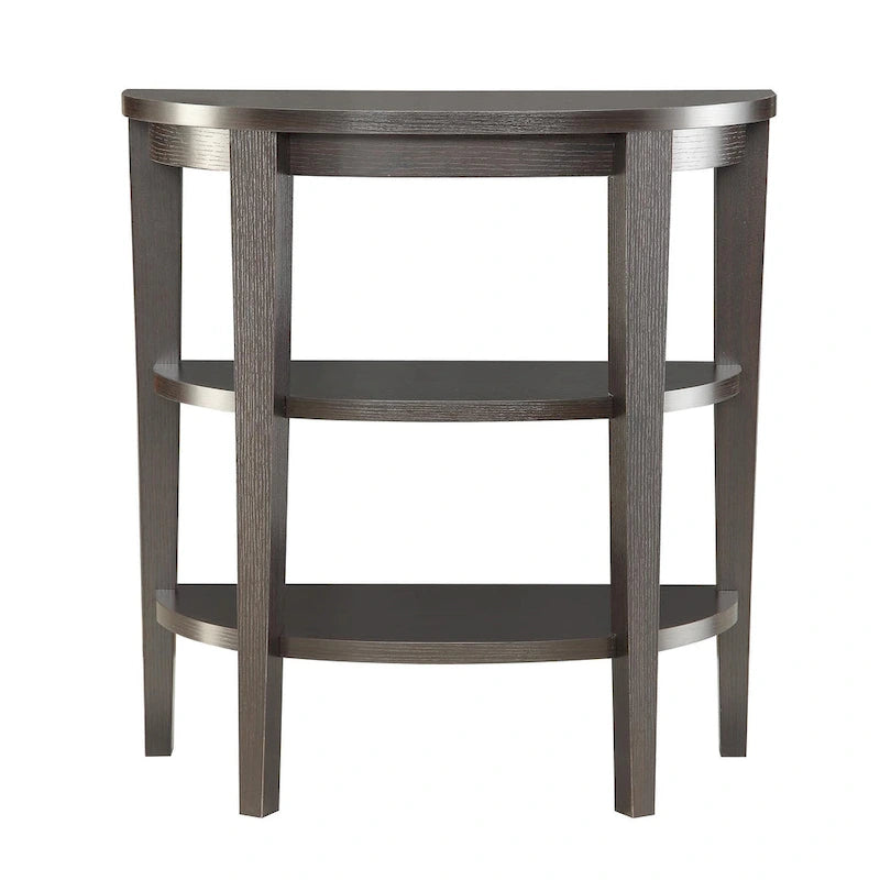 Console demi-cercle Newport avec étagères de 