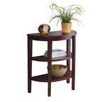 Console demi-cercle Newport avec étagères de 