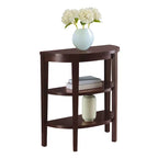Console demi-cercle Newport avec étagères de 