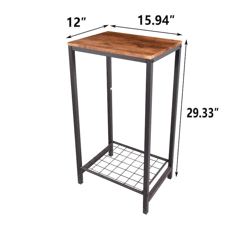 Table d'appoint à 2 niveaux pour le salon