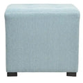 Pouffe carré capitonné 4 boutons