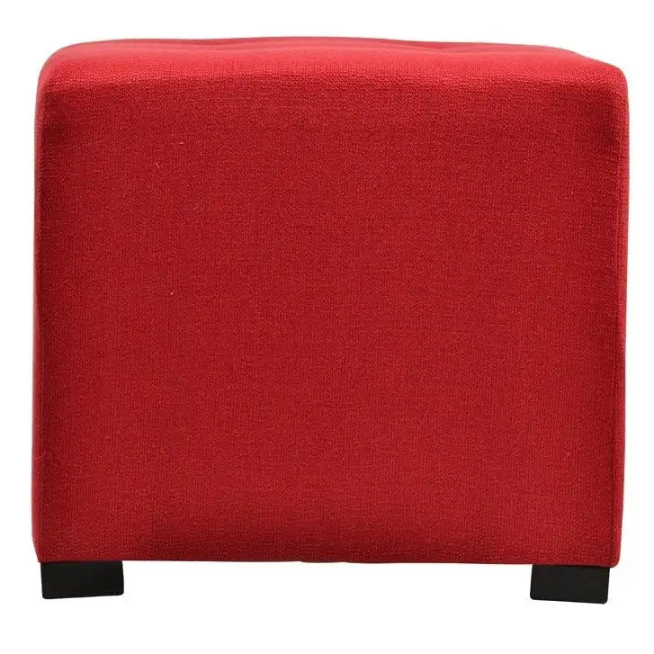 Pouffe carré capitonné 4 boutons