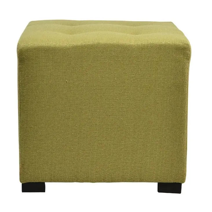 Pouffe carré capitonné 4 boutons