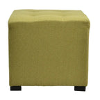 Pouffe carré capitonné 4 boutons
