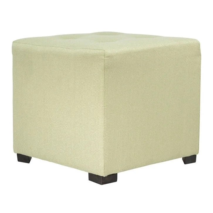 Pouffe carré capitonné 4 boutons