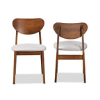 Ensemble de 2 chaises de salle à manger style milieu de siècle