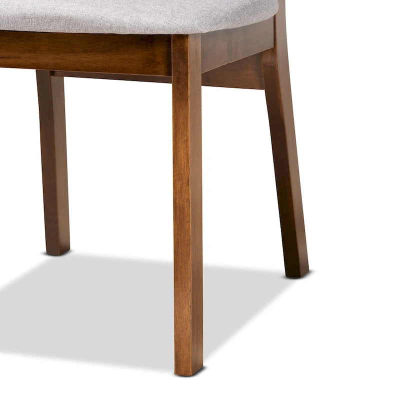 Ensemble de 2 chaises de salle à manger style milieu de siècle