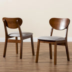 Ensemble de 2 chaises de salle à manger style milieu de siècle