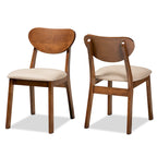 Ensemble de 2 chaises de salle à manger style milieu de siècle