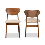 Ensemble de 2 chaises de salle à manger style milieu de siècle