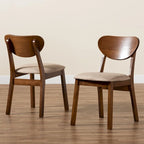 Ensemble de 2 chaises de salle à manger style milieu de siècle