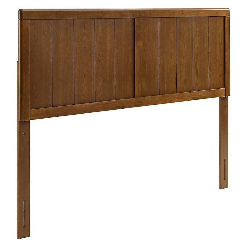 Tête de lit en bois de noyer grand format style rustique