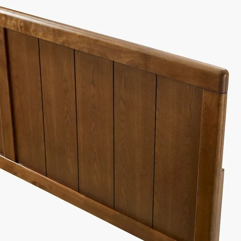 Tête de lit en bois de noyer grand format style rustique