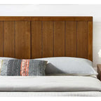 Tête de lit en bois de noyer grand format style rustique