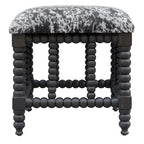 Petit banc en similicuir vache