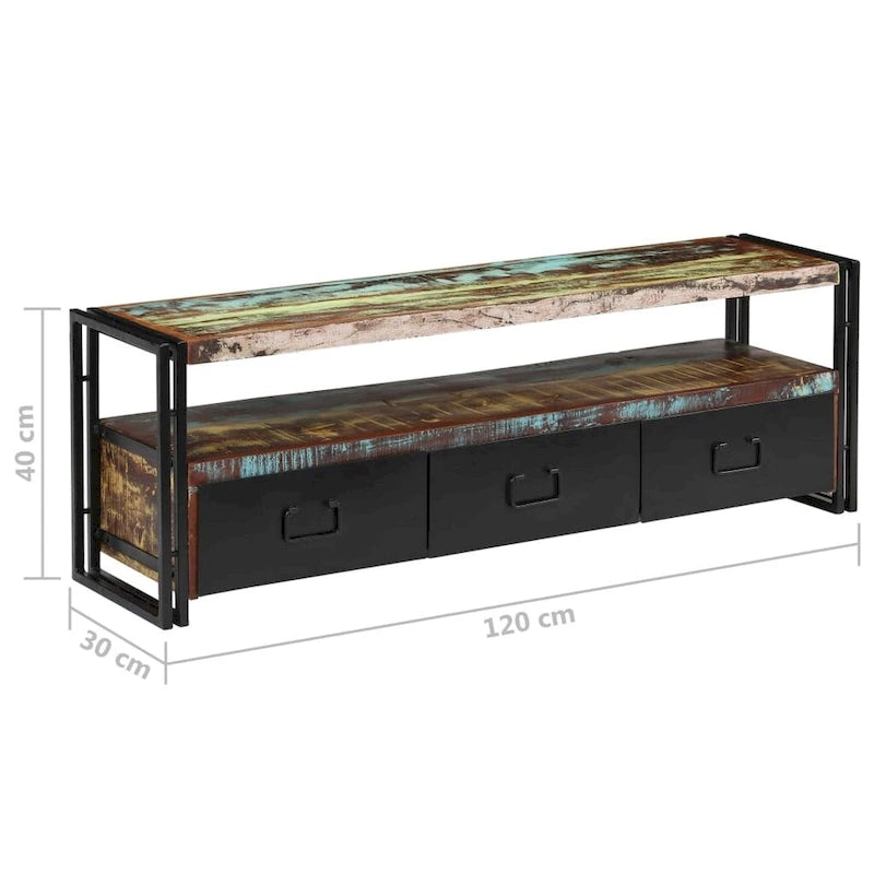 Meuble TV XL Meuble TV Console Buffet Meuble Télévision Unité Média Maison Armoire Placard - 120x30x40 cm