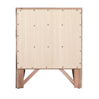 Table de chevet en bois moderne de 23 po avec 3 tiroirs et bouton en métal