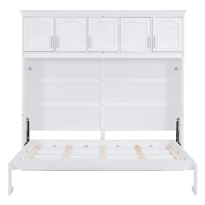 Lit escamotable mural Queen Size avec meubles hauts