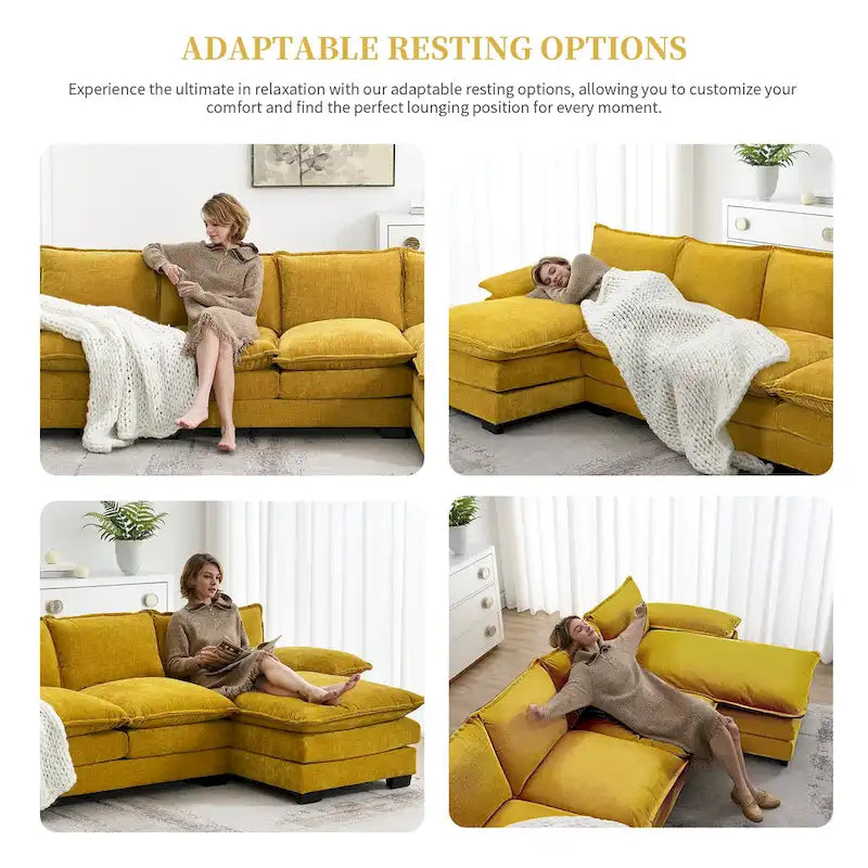 Canapé d'angle moderne Cloud avec méridienne