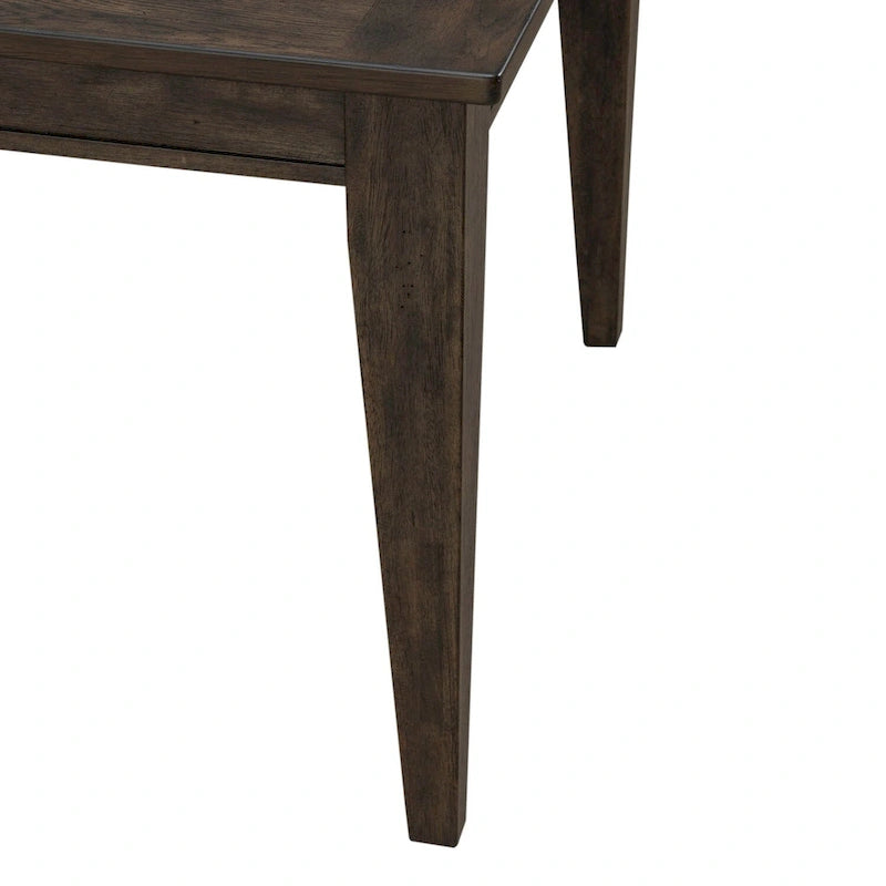 Table rectangulaire à pieds Midland Falls marron rustique