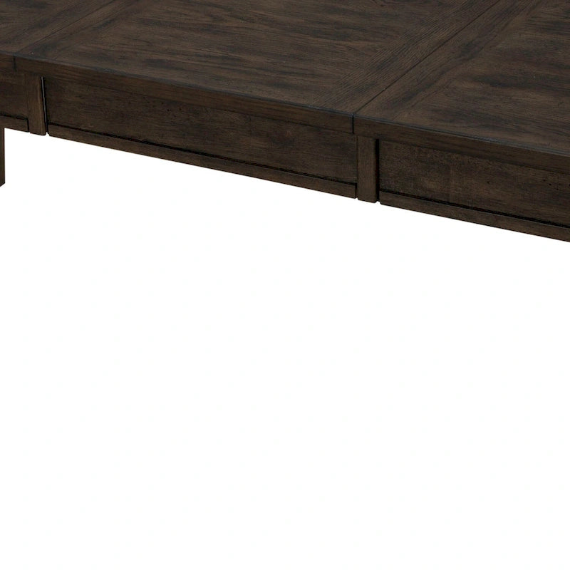 Table rectangulaire à pieds Midland Falls marron rustique
