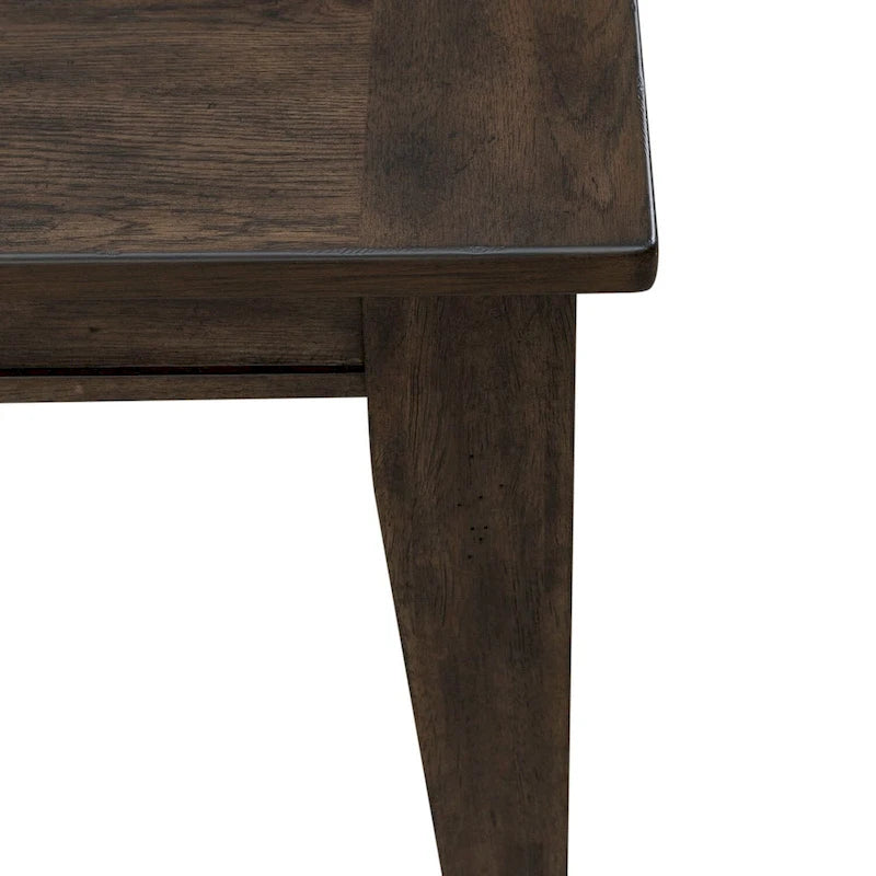 Table rectangulaire à pieds Midland Falls marron rustique