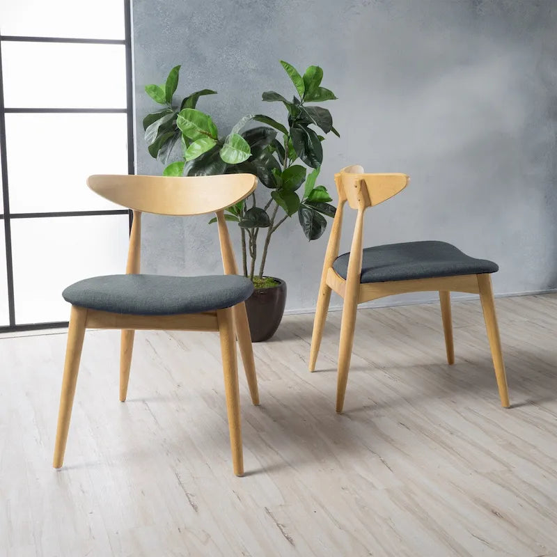 CHAISE (Lot de 2), DESIGN MI-SIÈCLE, pour salon