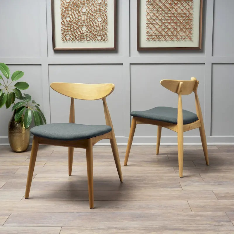 CHAISE (Lot de 2), DESIGN MI-SIÈCLE, pour salon