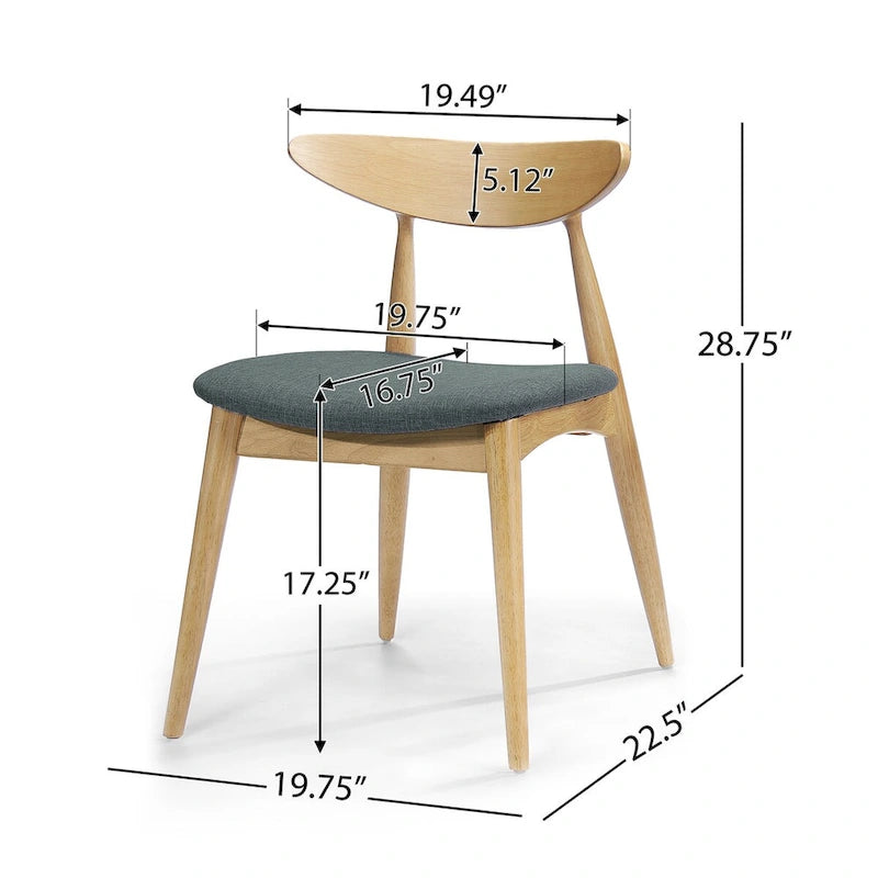 CHAISE (Lot de 2), DESIGN MI-SIÈCLE, pour salon