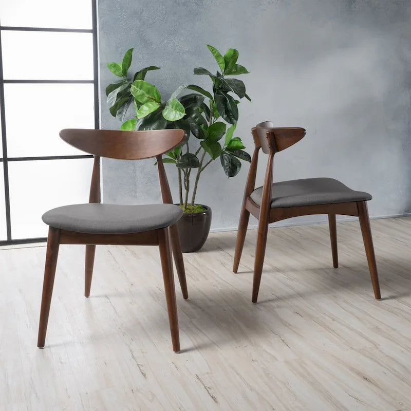 CHAISE (Lot de 2), DESIGN MI-SIÈCLE, pour salon