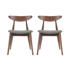 CHAISE (Lot de 2), DESIGN MI-SIÈCLE, pour salon