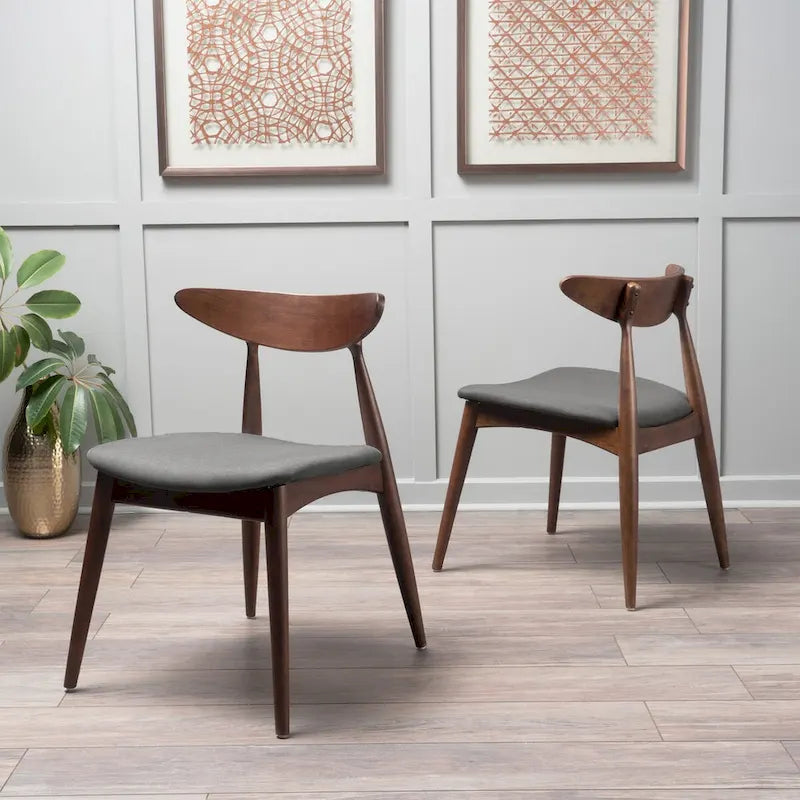 CHAISE (Lot de 2), DESIGN MI-SIÈCLE, pour salon