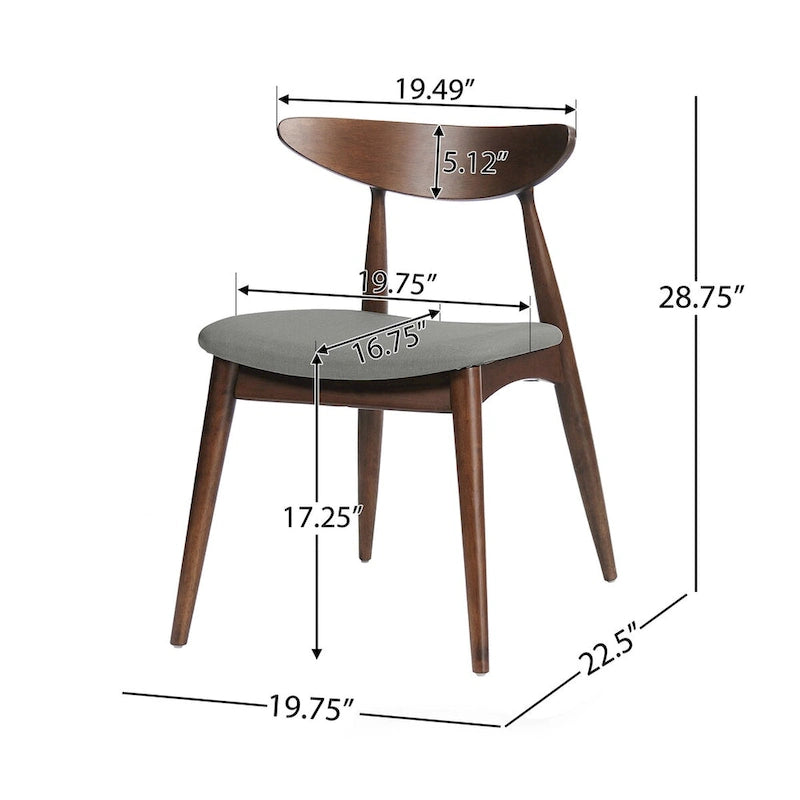 CHAISE (Lot de 2), DESIGN MI-SIÈCLE, pour salon