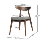 CHAISE (Lot de 2), DESIGN MI-SIÈCLE, pour salon